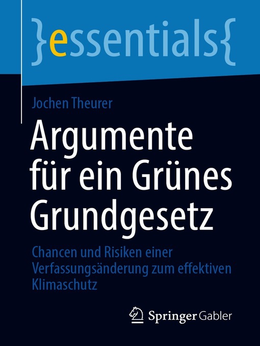 Title details for Argumente für ein Grünes Grundgesetz by Jochen Theurer - Available